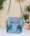 Blue Owl Swing for Kids Cotton Baby Children Folding and Washable 1 to 5 Years New Born Baby Gift