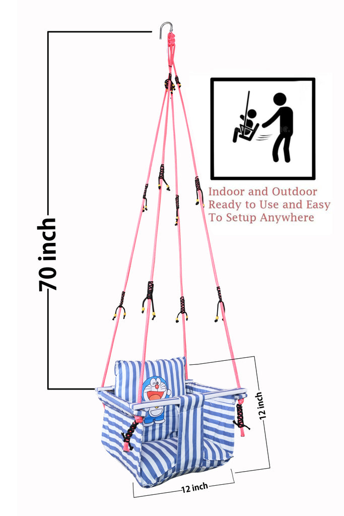 Doremon Swing for Kids Cotton Baby Children Folding and Washable 1 to 5 Years New Born Baby Gift