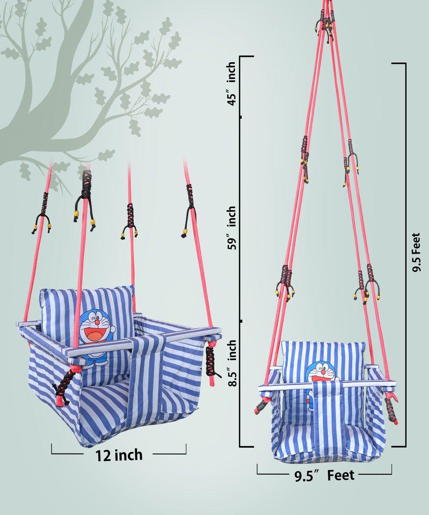 Doremon Swing for Kids Cotton Baby Children Folding and Washable 1 to 5 Years New Born Baby Gift