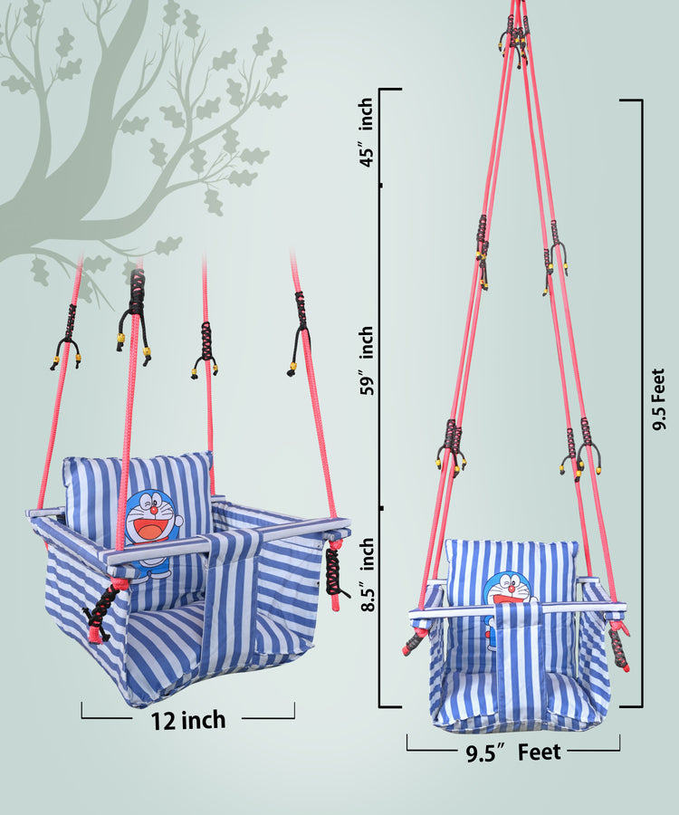 Doremon Swing for Kids Cotton Baby Children Folding and Washable 1 to 5 Years New Born Baby Gift