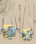 Yellow Swing for Kids Cotton Baby Children Folding and Washable 1 to 5 Years New Born Baby Gift