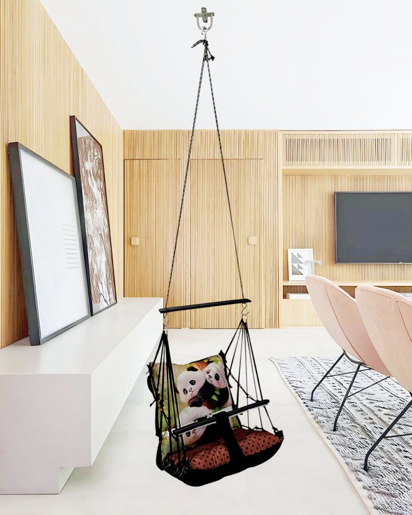 Panda Swing for Kids Cotton Baby Children Folding and Washable 1 to 5 Years New Born Baby Gift