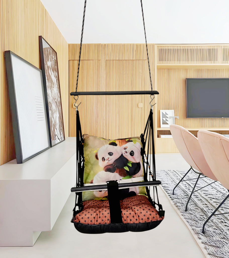 Panda Swing for Kids Cotton Baby Children Folding and Washable 1 to 5 Years New Born Baby Gift