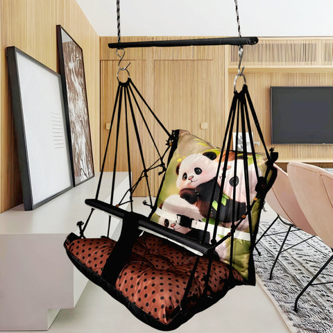 Panda Swing for Kids Cotton Baby Children Folding and Washable 1 to 5 Years New Born Baby Gift