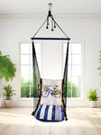 Cycle Printed Cotton Garden Hammock Swing For Adult & Kids Hammock Hanging Jhula Indoor & Outdoor For Home | Hanging Chair For Balcony, With 150 Kgs Weight Capacity