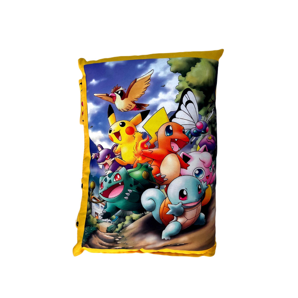 Pokemon Printed Velvet Learning Baby Pillow, Cushion, Toys, Soft Toys, Toddler Pillow, Kids Pillow for Baby Boy, Baby Girl Color