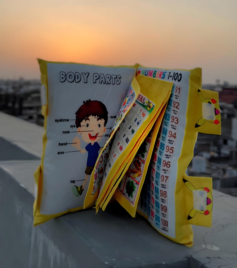 Pokemon Printed Velvet Learning Baby Pillow, Cushion, Toys, Soft Toys, Toddler Pillow, Kids Pillow for Baby Boy, Baby Girl Color