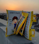 Pokemon Printed Velvet Learning Baby Pillow, Cushion, Toys, Soft Toys, Toddler Pillow, Kids Pillow for Baby Boy, Baby Girl Color