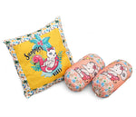 Baby Bedding Set with Cute Design, Cotton Sleeping Bag with Mattress and Pillow Portable Bassinet for Baby Carrying &Sleeping, 0-24 Months