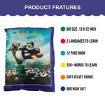 New Printed Velvet Learning Baby Pillow, Cushion, Toys, Soft Toys, Toddler Pillow, Kids Pillow for Baby Boy, Baby Girl Colour