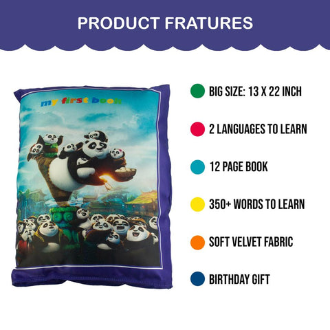 New Printed Velvet Learning Baby Pillow, Cushion, Toys, Soft Toys, Toddler Pillow, Kids Pillow for Baby Boy, Baby Girl Colour