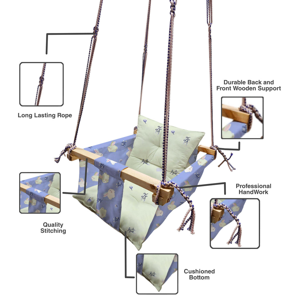 Swing for Kids Cotton Baby Children Folding and Washable 1 to 5 Years New Born Baby Gift