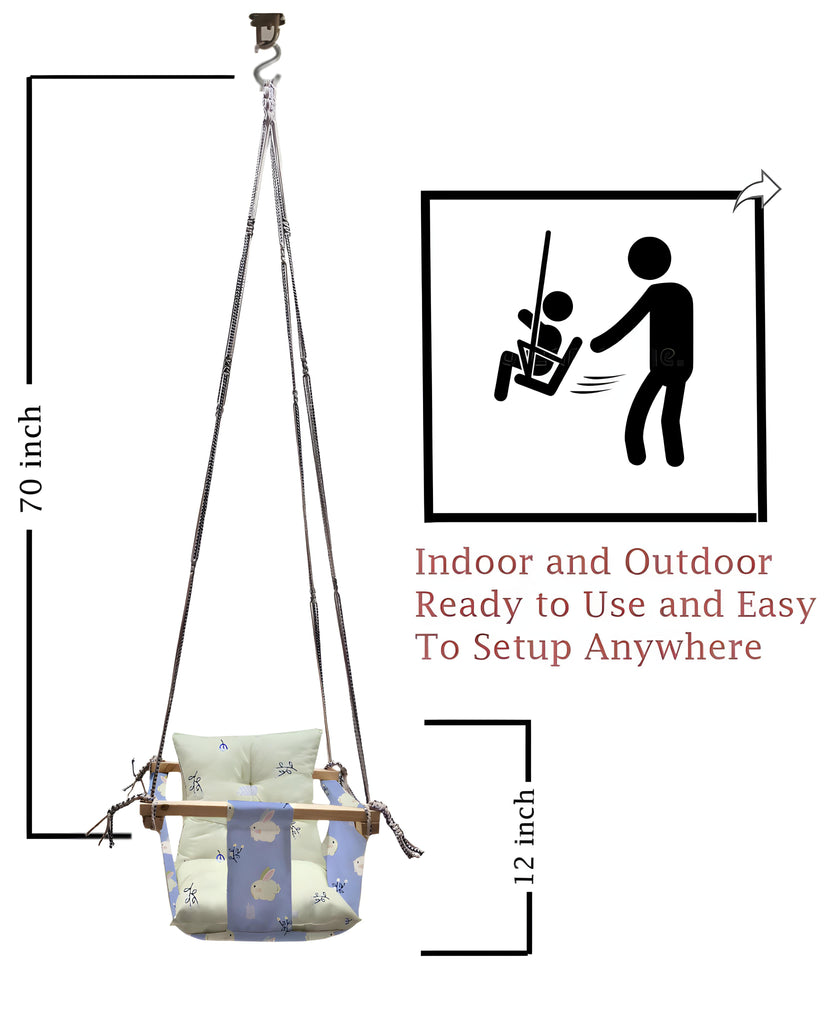 Swing for Kids Cotton Baby Children Folding and Washable 1 to 5 Years New Born Baby Gift