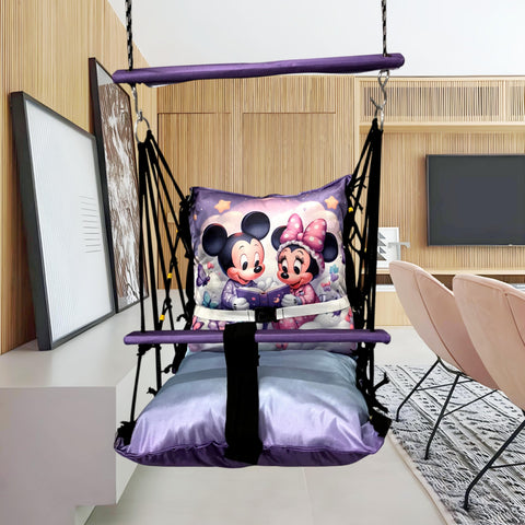 Blue Micky Swing for Kids Cotton Baby Children Folding and Washable 1 to 5 Years New Born Baby Gift