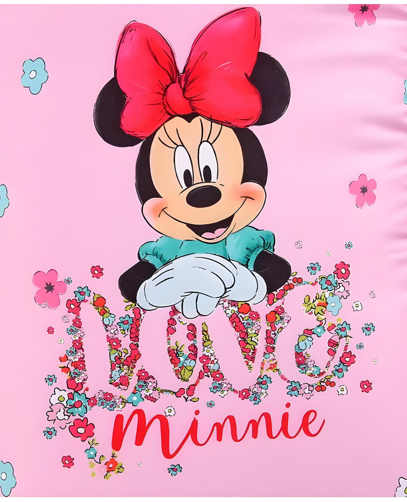 Love Minnie Printed 3 in 1 Baby Bed, Sleeping Bag & Carry Nest, Cotton Baby Bedding for New Born & Infant, Portable Bassinet, for Baby Carrying & Unisex Baby Sleeping Bed, 0 to 12M