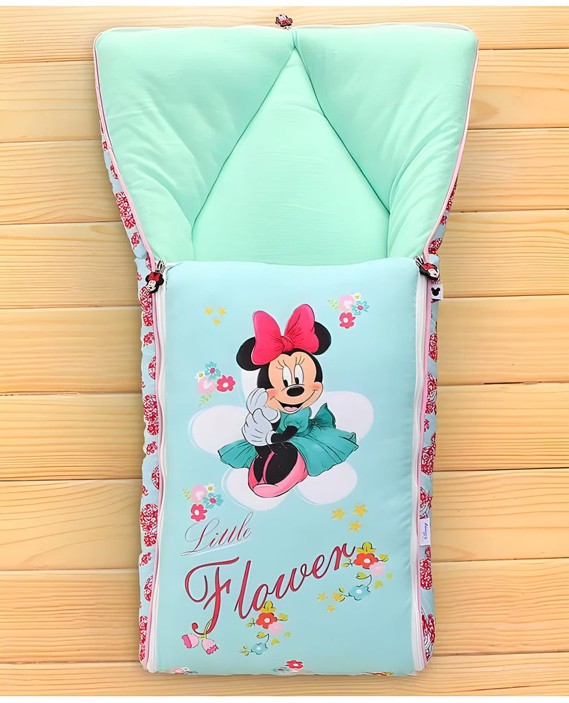 Little Flower Printed 3 in 1 Baby Bed, Sleeping Bag & Carry Nest, Cotton Baby Bedding for New Born & Infant, Portable Bassinet, for Baby Carrying & Unisex Baby Sleeping Bed, 0 to 12M