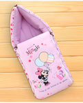 Little Minnie Printed 3 in 1 Baby Bed, Sleeping Bag & Carry Nest, Cotton Baby Bedding for New Born & Infant, Portable Bassinet, for Baby Carrying & Unisex Baby Sleeping Bed, 0 to 12M