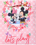 Let's Play With Minnie Printed 3 in 1 Baby Bed, Sleeping Bag & Carry Nest, Cotton Baby Bedding for New Born & Infant, Portable Bassinet, for Baby Carrying & Unisex Baby Sleeping Bed, 0 to 12M