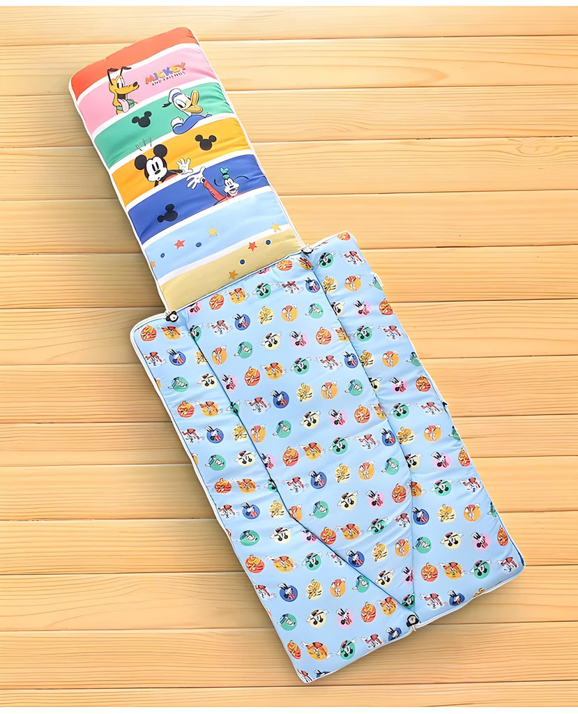 Micky Printed 3 in 1 Baby Bed, Sleeping Bag & Carry Nest, Cotton Baby Bedding for New Born & Infant, Portable Bassinet, for Baby Carrying & Unisex Baby Sleeping Bed, 0 to 12M
