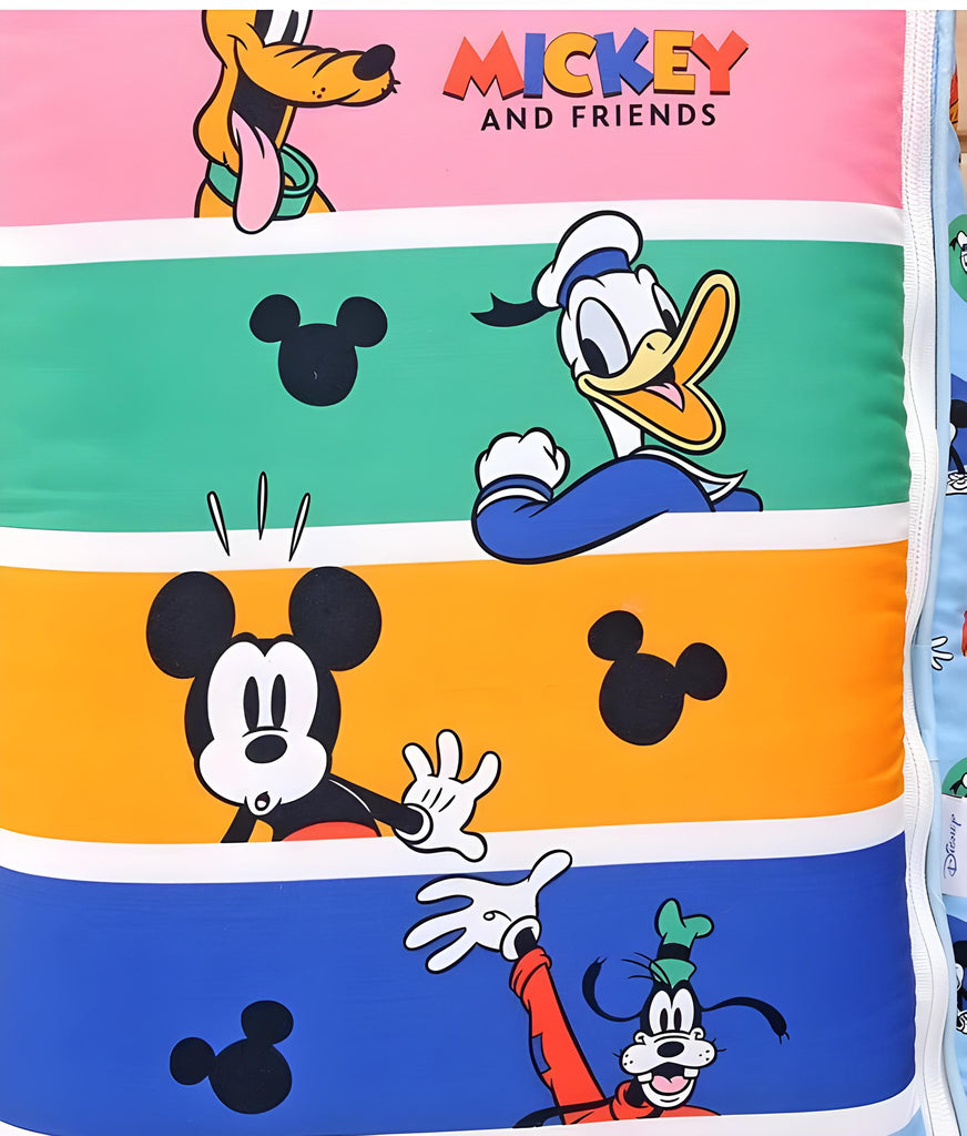 Micky Printed 3 in 1 Baby Bed, Sleeping Bag & Carry Nest, Cotton Baby Bedding for New Born & Infant, Portable Bassinet, for Baby Carrying & Unisex Baby Sleeping Bed, 0 to 12M