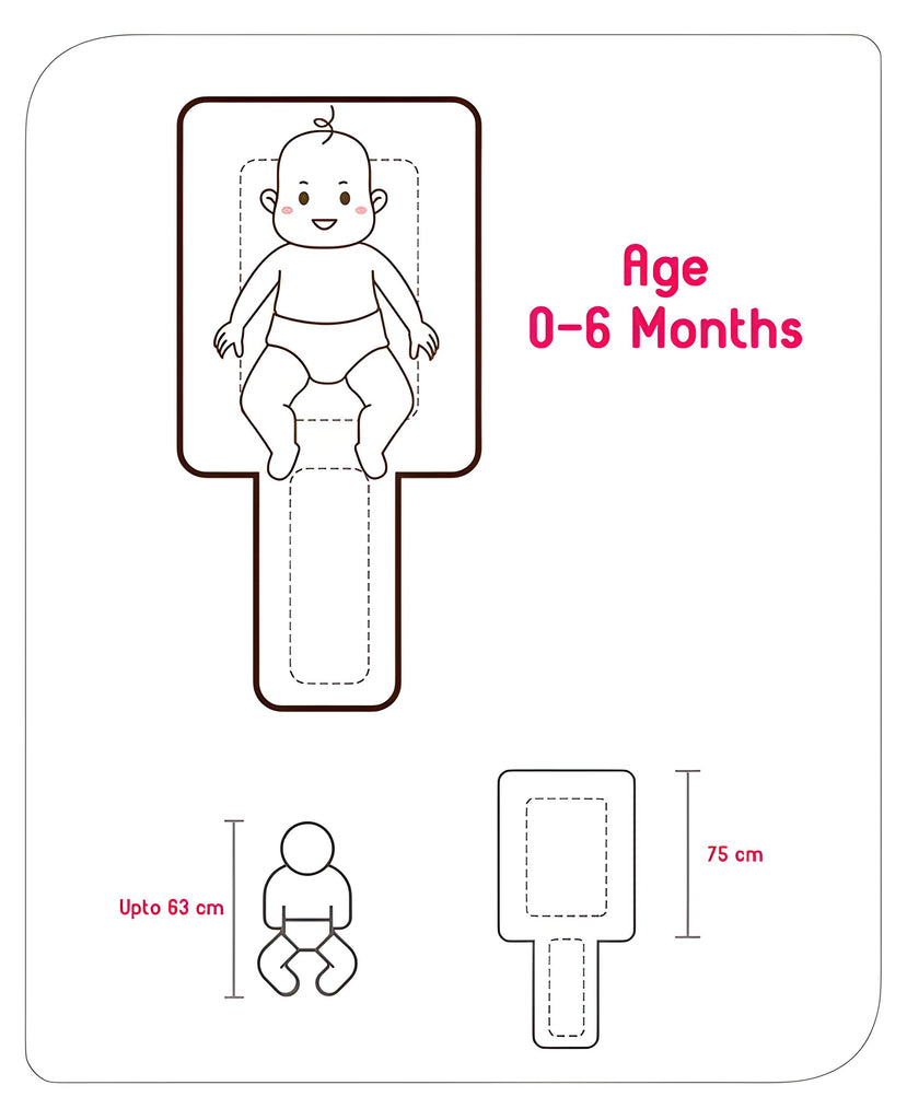 Little Princess 3 in 1 Baby Bed, Sleeping Bag & Carry Nest, Cotton Baby Bedding for New Born & Infant, Portable Bassinet, for Baby Carrying & Unisex Baby Sleeping Bed, 0 to 12M