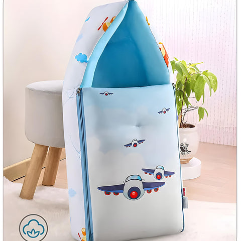 3 in 1 Baby Bed, Sleeping Bag & Carry Nest, Cotton Baby Bedding for New Born & Infant, Portable Bassinet, for Baby Carrying & Unisex Baby Sleeping Bed, 0 to 12M