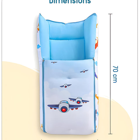3 in 1 Baby Bed, Sleeping Bag & Carry Nest, Cotton Baby Bedding for New Born & Infant, Portable Bassinet, for Baby Carrying & Unisex Baby Sleeping Bed, 0 to 12M