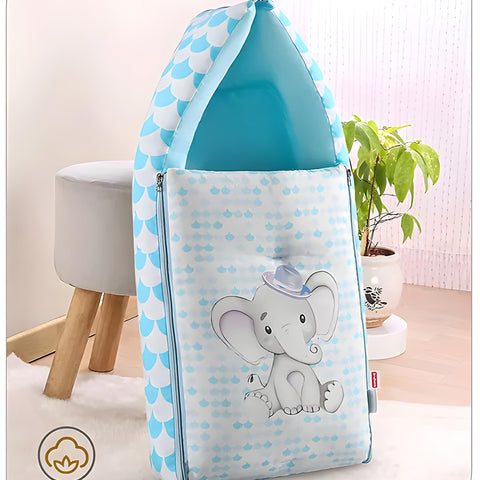 3 in 1 Baby Bed, Sleeping Bag & Carry Nest, Cotton Baby Bedding for New Born & Infant, Portable Bassinet, for Baby Carrying & Unisex Baby Sleeping Bed, 0 to 12M