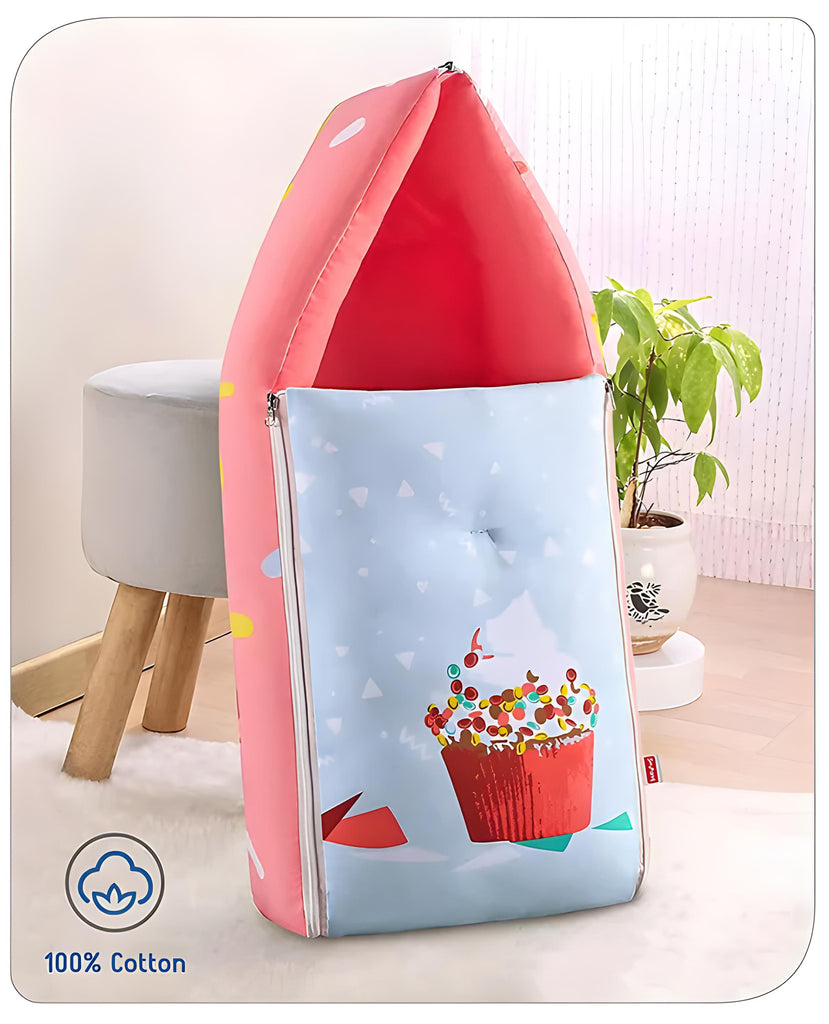 3 in 1 Baby Bed, Sleeping Bag & Carry Nest, Cotton Baby Bedding for New Born & Infant, Portable Bassinet, for Baby Carrying & Unisex Baby Sleeping Bed, 0 to 12M