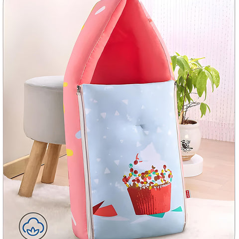 3 in 1 Baby Bed, Sleeping Bag & Carry Nest, Cotton Baby Bedding for New Born & Infant, Portable Bassinet, for Baby Carrying & Unisex Baby Sleeping Bed, 0 to 12M