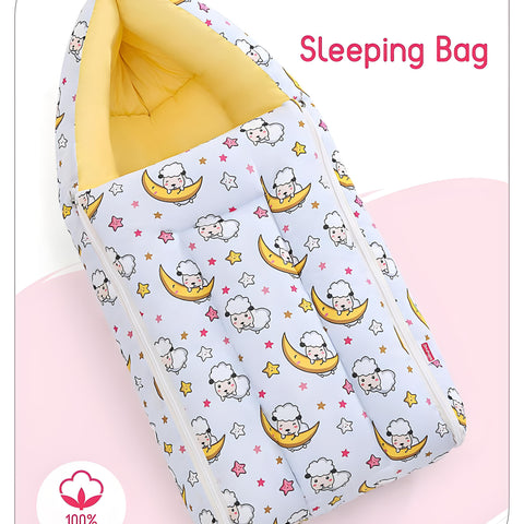 3 in 1 Baby Bed, Sleeping Bag & Carry Nest, Cotton Baby Bedding for New Born & Infant, Portable Bassinet, for Baby Carrying & Unisex Baby Sleeping Bed, 0 to 12M