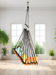 Beach Printed Cotton Garden Hammock Swing For Adult & Kids Hammock Hanging Jhula Indoor & Outdoor For Home | Hanging Chair For Balcony, With 150 Kgs Weight Capacity