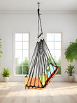 Beach Printed Cotton Garden Hammock Swing For Adult & Kids Hammock Hanging Jhula Indoor & Outdoor For Home | Hanging Chair For Balcony, With 150 Kgs Weight Capacity