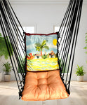 Beach Printed Cotton Garden Hammock Swing For Adult & Kids Hammock Hanging Jhula Indoor & Outdoor For Home | Hanging Chair For Balcony, With 150 Kgs Weight Capacity