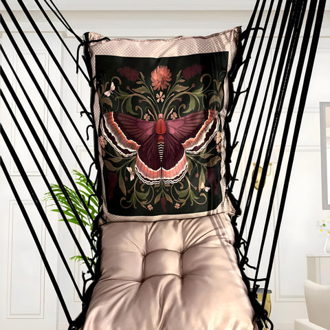Butterflies Printed Cotton Garden Hammock Swing For Adult & Kids Hammock Hanging Jhula Indoor & Outdoor For Home | Hanging Chair For Balcony, With 150 Kgs Weight Capacity
