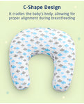 Newborn Nursing Feeding Pillow, Breastfeeding Pillows with Removable Cover, Infant Support for Baby & Mom Cradle 0-24 Months