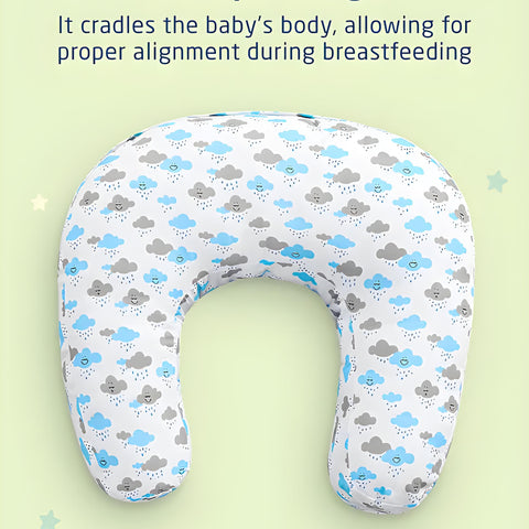 Newborn Nursing Feeding Pillow, Breastfeeding Pillows with Removable Cover, Infant Support for Baby & Mom Cradle 0-24 Months