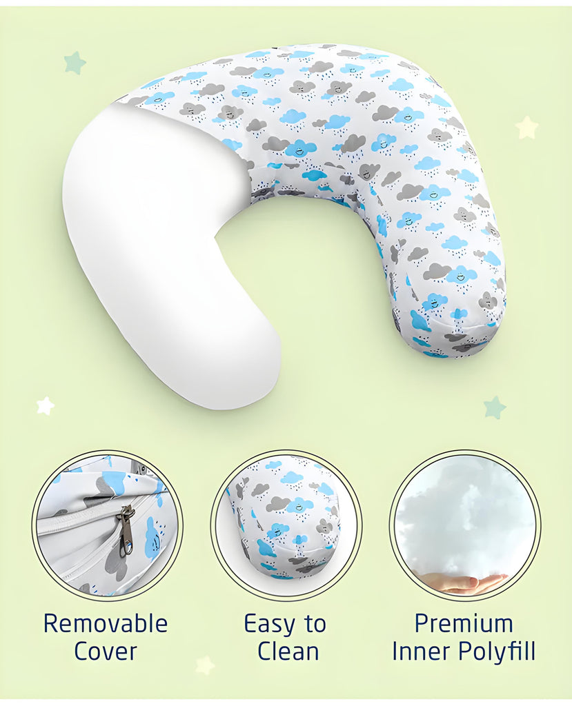 Newborn Nursing Feeding Pillow, Breastfeeding Pillows with Removable Cover, Infant Support for Baby & Mom Cradle 0-24 Months