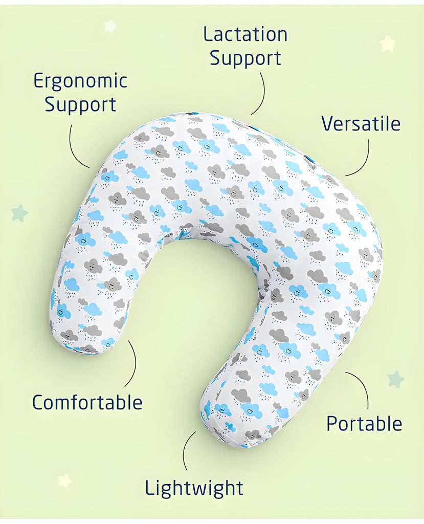Newborn Nursing Feeding Pillow, Breastfeeding Pillows with Removable Cover, Infant Support for Baby & Mom Cradle 0-24 Months