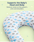 Newborn Nursing Feeding Pillow, Breastfeeding Pillows with Removable Cover, Infant Support for Baby & Mom Cradle 0-24 Months