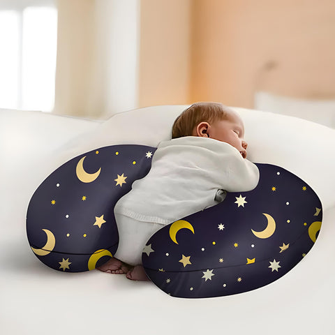 Newborn Nursing Feeding Pillow, Breastfeeding Pillows with Removable Cover, Infant Support for Baby & Mom Cradle 0-24 Months