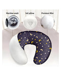 Newborn Nursing Feeding Pillow, Breastfeeding Pillows with Removable Cover, Infant Support for Baby & Mom Cradle 0-24 Months