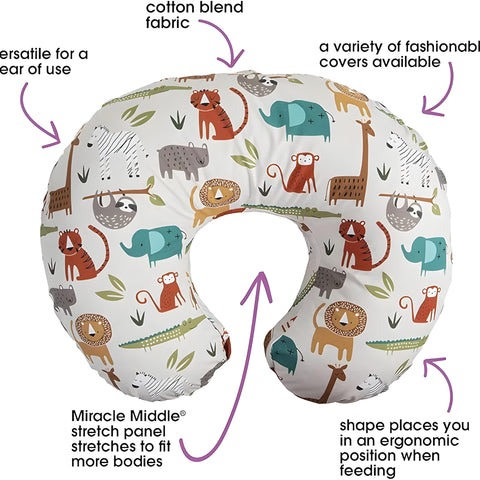 Newborn Nursing Feeding Pillow, Breastfeeding Pillows with Removable Cover, Infant Support for Baby & Mom Cradle 0-24 Months