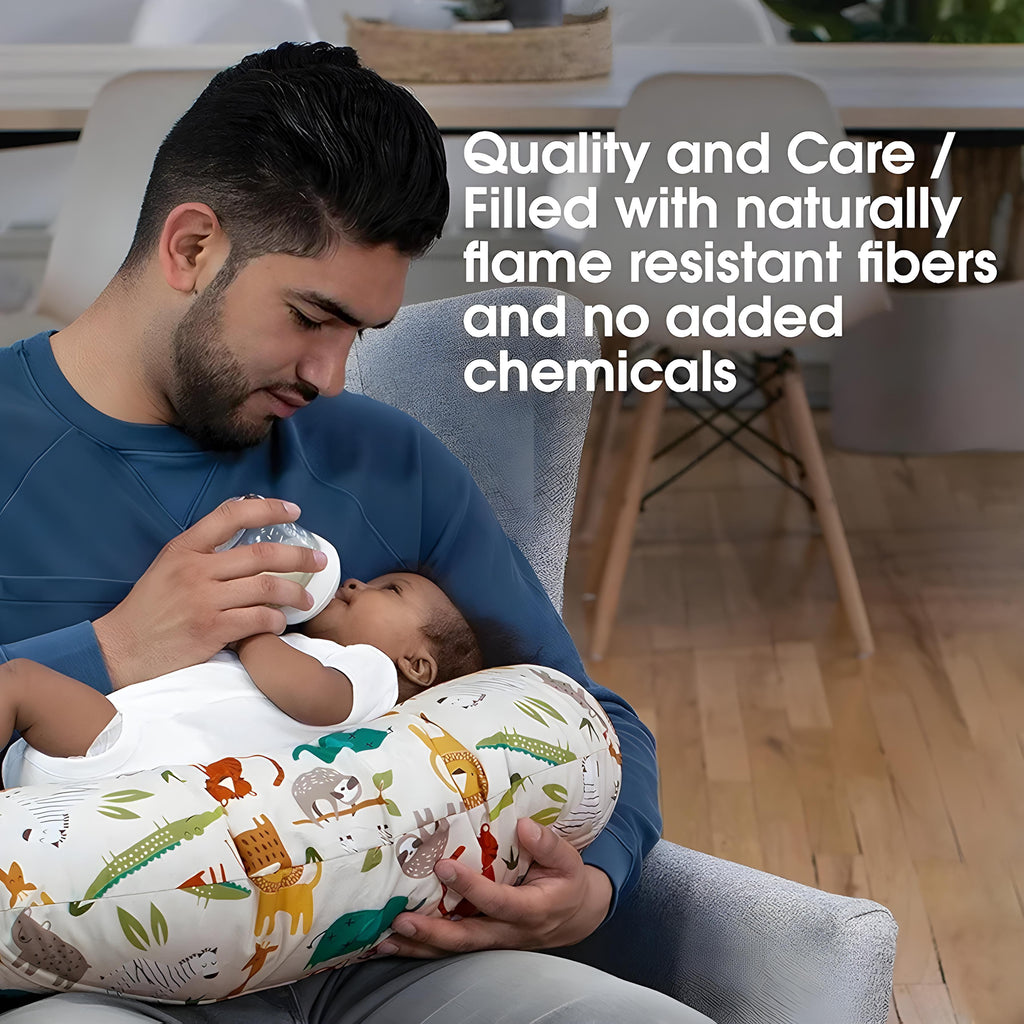 Newborn Nursing Feeding Pillow, Breastfeeding Pillows with Removable Cover, Infant Support for Baby & Mom Cradle 0-24 Months