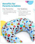 Newborn Nursing Feeding Pillow, Breastfeeding Pillows with Removable Cover, Infant Support for Baby & Mom Cradle 0-24 Months