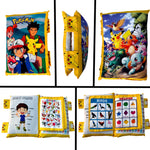 Pokemon Printed Velvet Learning Baby Pillow, Cushion, Toys, Soft Toys, Toddler Pillow, Kids Pillow for Baby Boy, Baby Girl Color