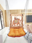 Elephant Print Cotton Garden Hammock Swing For Adult & Kids Hammock Hanging Jhula Indoor & Outdoor For Home | Hanging Chair For Balcony, With 150 Kgs Weight Capacity