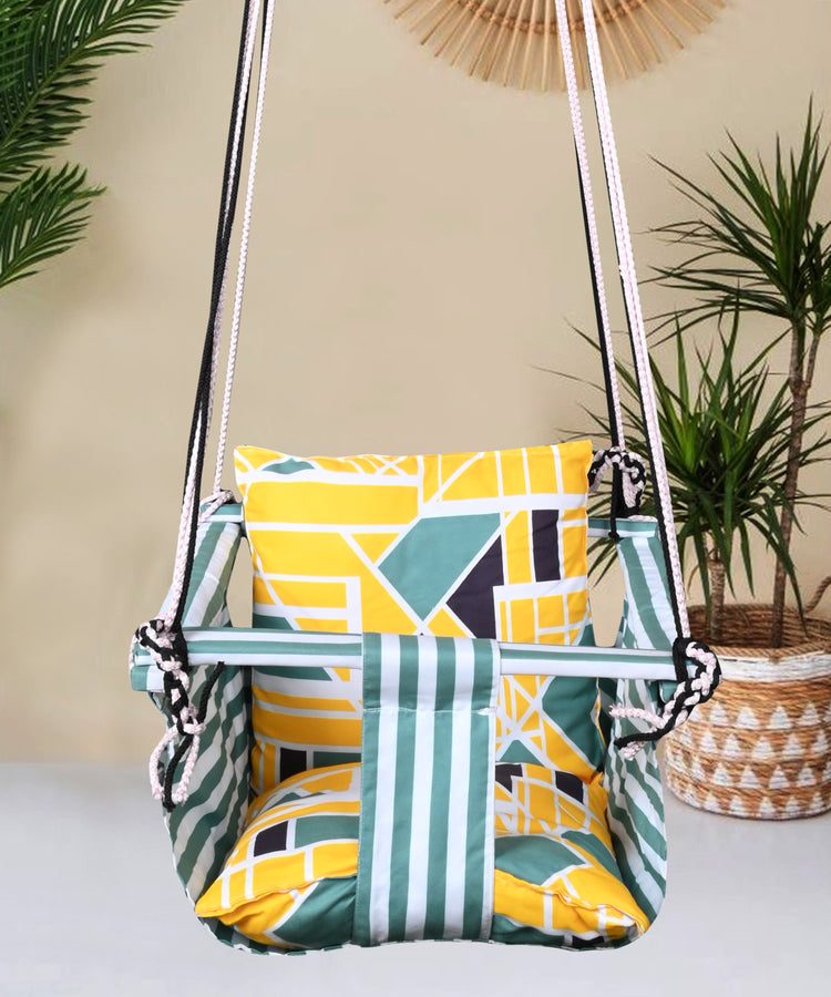 Yellow Swing for Kids Cotton Baby Children Folding and Washable 1 to 5 Years New Born Baby Gift