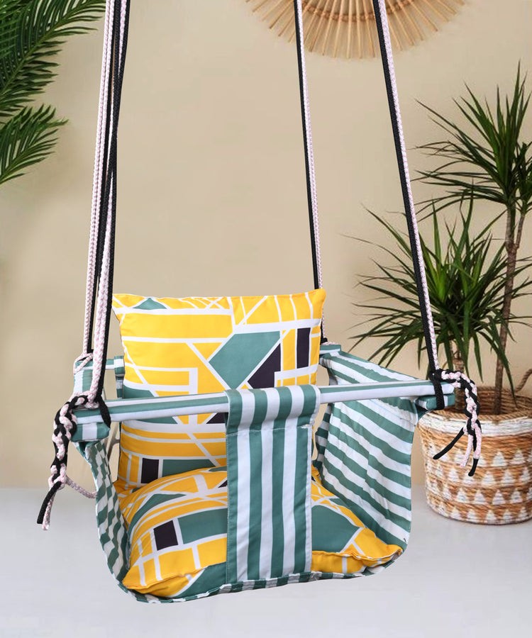 Yellow Swing for Kids Cotton Baby Children Folding and Washable 1 to 5 Years New Born Baby Gift