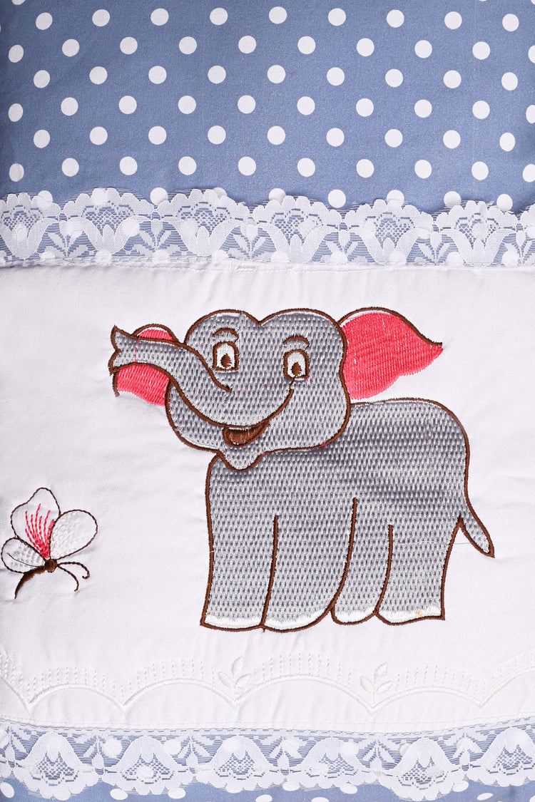 Embroidery Blue Dot Elephant Sleeping Bag & Carry Nest, Cotton Baby Bedding for New Born & Infant (Copy)